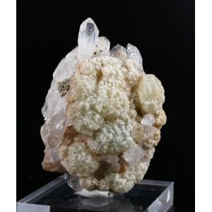 PREHNITE ON QUARTZ - QIAOJIA, YUNNAN, CHINA | 54 X 40 X 23 MM (© ROCKSHOP.CZ) | Buy at $24