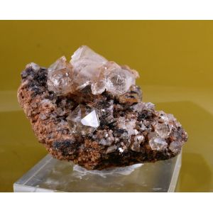 INCLUSION ROCK CRYSTAL DOUBLE END CRYSTALS GROUP - PAKISTAN | 58 X 32 X 41 MM (© ROCKSHOP.CZ) | Buy at $35