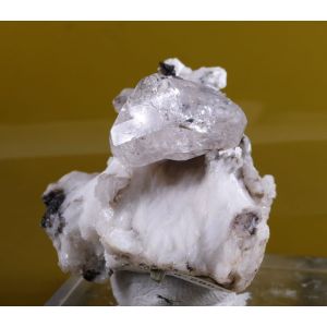 GEM CLEAR TOPAZ DOUBLE TERMINATED CRYSTAL ON MATRIX - PAKISTAN | 45 X 40 X 34 MM (© ROCKSHOP.CZ) | Buy at $115