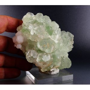 FINE FLUORITE WITH QUARTZ DRUZY - DAYU, JIANGXI, CHINA |  93 X 70 X 36 MM | 298G (© ROCKSHOP.CZ) | Buy at $240