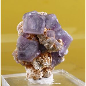 PURPLE FLUORITE - YAOGANGXIAN MINE, CHINA | 38 X 34 X 22 MM (© ROCKSHOP.CZ) | Buy at $55