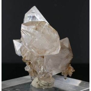 HERKIMER-STYLE QUARTZ CRYSTAL GROUP - XUEBAODING MT, CHINA | 52 X 34 X 37 MM | 210 CT (© ROCKSHOP.CZ) | Buy at $285