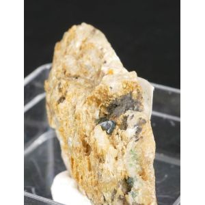 LIBETHENITE BOX THUMBNAIL - ĽUBIETOVá,SLOVAKIA (TYPE LOCALITY) | 28 X 23 X 12 MM (© ROCKSHOP.CZ) | Buy at $12