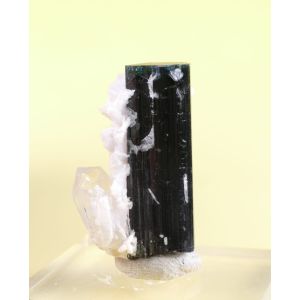 ELBAITE, QUARTZ, ALBITE - SHIGAR VALLEY, PAKISTAN | 34 X 21 X 14 MM (© ROCKSHOP.CZ) | Buy at $85