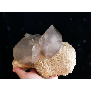 LARGE 8.27" MUSEUM GRADE PHANTOM QUARTZ ON FELDSPAR - PAKISTAN | 210 X 140 X 100 MM | 2.480 G (© ROCKSHOP.CZ) | Buy at $1950