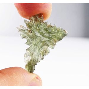 RARE BESEDNICE MOLDAVITE FINE HEDGEHOG SPECIMEN 2.62 GRAM | 32 X 26 X 6 MM | COA & BOX (© ROCKSHOP.CZ) | Buy at $375