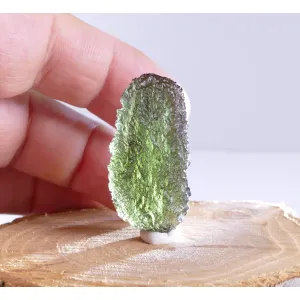 FINE NATURAL RAW MOLDAVITE SPECIMEN 10.5 GRAM  | COA & BOX (© ROCKSHOP.CZ) | Buy at $740