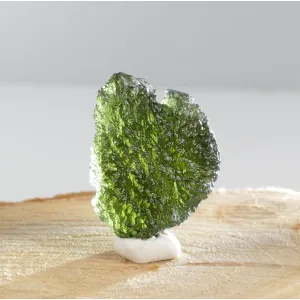MOLDAVITE FINE FIRST GRADE COLLECTOR SPECIMEN 6.4 GRAM WITH COA (© ROCKSHOP.CZ) | Buy at $340