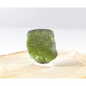 MOLDAVITE FINE FIRST GRADE COLLECTOR SPECIMEN 6.12 GRAM WITH COA (© ROCKSHOP.CZ) | Buy at $289