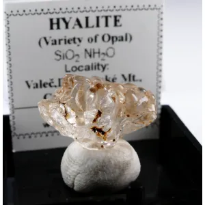 OPáL HYALIT - VALEč,DOUPOVSKé HORY,ČR | KRABIčKA S POPISKOU (© ROCKSHOP.CZ) | Buy at $14.95