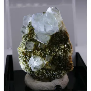FLUORITE  - YAOGANGXIAN MINE, HUNAN, CHINA | PERKY BOX & LABEL (© ROCKSHOP.CZ) | Buy at $12.95
