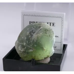 PREHNITE THUMBNAIL - DIAKON ,MALI | 25 X 21 X 20 MM | PERKY BOX & LABEL (© ROCKSHOP.CZ) | Buy at $20
