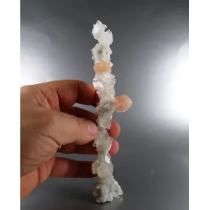 APOPHYLLITE, STILBITE, CHALCEDONY 6.3" LONG STALACTITE - JALGAON,INDIA 61 G | 160 X 35 X 21 MM | ***TOP*** (© ROCKSHOP.CZ) | Buy at $575