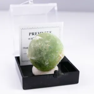 PREHNITE THUMBNAIL - DIAKON ,MALI | 24 X 23 X 19 MM | PERKY BOX & LABEL (© ROCKSHOP.CZ) | Buy at $17.95