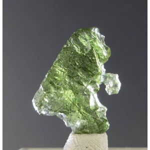 GENUINE NATURAL RAW MOLDAVITE 1.53 GRAM WITH COA (© ROCKSHOP.CZ) | Buy at $87