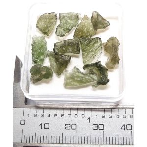 GENUINE RAW MOLDAVITE (RANGE 0.15 - 0.29 GRAM) WITH COA & BOX | 1 PIECE - RANDOM PICK (© ROCKSHOP.CZ) | Buy at $9.84