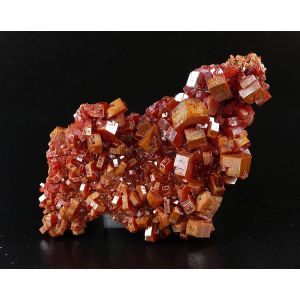 RED VANADINITE SHINY DRUZY CLUSTER - MIBLADEN,MOROCCO | 76 X 44 X 22 MM (© ROCKSHOP.CZ) | Buy at $350